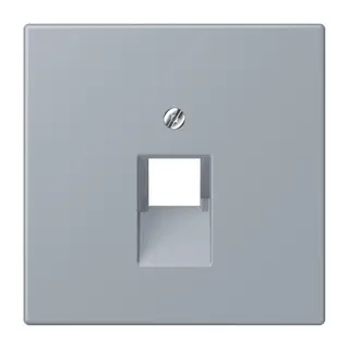 Jung Abdeckung für IAE/UAE-Anschlussdosen 1 x 8-polig, Thermoplast lackiert, Serie LS, gris clair 59 LC969-1UA257