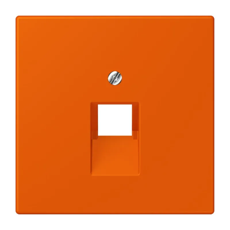 Jung Abdeckung für IAE/UAE-Anschlussdosen 1 x 8-polig, Thermoplast lackiert, Serie LS, orange vif LC969-1UA260