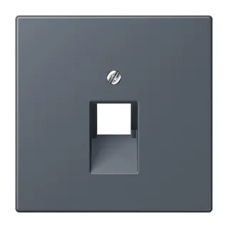 Jung Abdeckung für IAE/UAE-Anschlussdosen 1 x 8-polig, Thermoplast lackiert, Serie LS, gris fonce 59 LC969-1UA262