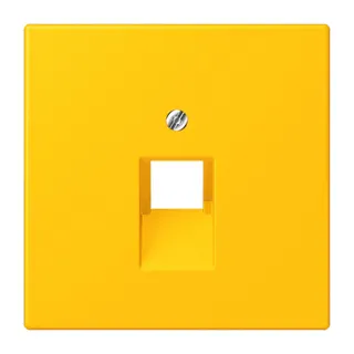 Jung Abdeckung für IAE/UAE-Anschlussdosen 1 x 8-polig, Thermoplast lackiert, Serie LS, le jaune vif LC969-1UA263