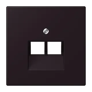 Jung Abdeckung für IAE/UAE-Anschlussdosen 2 x 8-polig, Thermoplast lackiert, Serie LS, noir d'ivoire LC969-2UA248