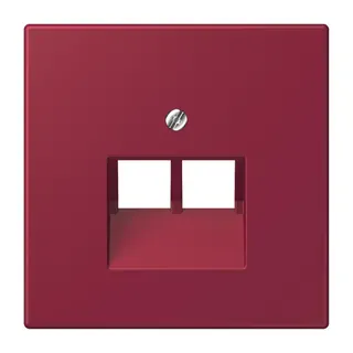 Jung Abdeckung für IAE/UAE-Anschlussdosen 2 x 8-polig, Thermoplast lackiert, Serie LS, le rubis LC969-2UA255