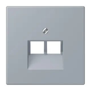 Jung Abdeckung für IAE/UAE-Anschlussdosen 2 x 8-polig, Thermoplast lackiert, Serie LS, gris clair 59 LC969-2UA257