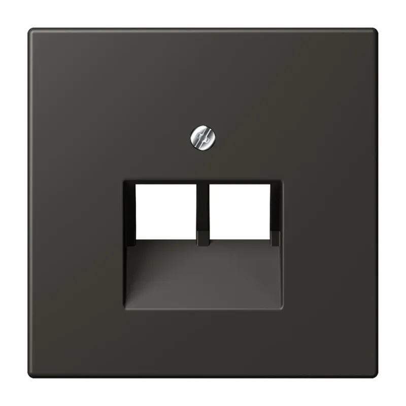 Jung Abdeckung für IAE/UAE-Anschlussdosen 2 x 8-polig, Thermoplast lackiert, Serie LS, ombre naturelle 59 LC969-2UA259