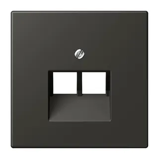 Jung Abdeckung für IAE/UAE-Anschlussdosen 2 x 8-polig, Thermoplast lackiert, Serie LS, ombre naturelle 59 LC969-2UA259
