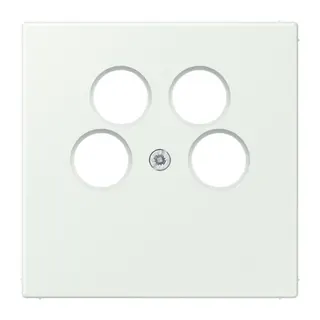 Jung Abdeckung für 4-Loch SAT-TV-Steckdose (Ankaro), Thermoplast, Serie LS, outremer gris LC990-4SAT2210