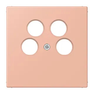 Jung Abdeckung für 4-Loch SAT-TV-Steckdose (Ankaro), Thermoplast, Serie LS, rose clair LC990-4SAT2231