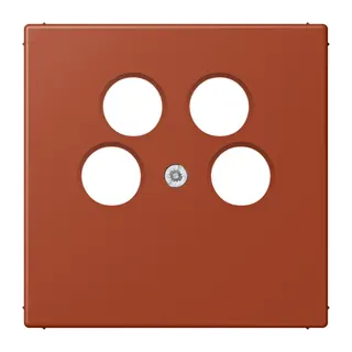 Jung Abdeckung für 4-Loch SAT-TV-Steckdose (Ankaro), Thermoplast, Serie LS, l'ocre rouge LC990-4SAT2232