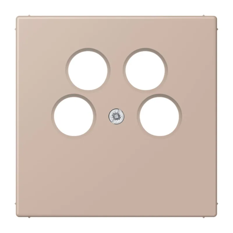 Jung Abdeckung für 4-Loch SAT-TV-Steckdose (Ankaro), Thermoplast, Serie LS, ombre br?lée claire LC990-4SAT2240