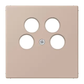 Jung Abdeckung für 4-Loch SAT-TV-Steckdose (Ankaro), Thermoplast, Serie LS, ombre br?lée claire LC990-4SAT2240