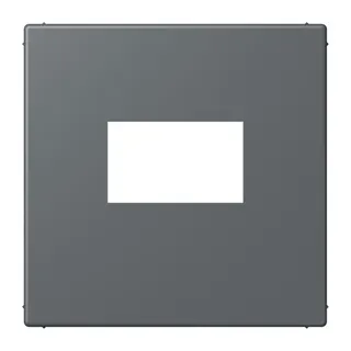 Jung Abdeckung für USB-Ladegerät, (gerastet), Serie LS, gris foncé 31 LC1969USB202