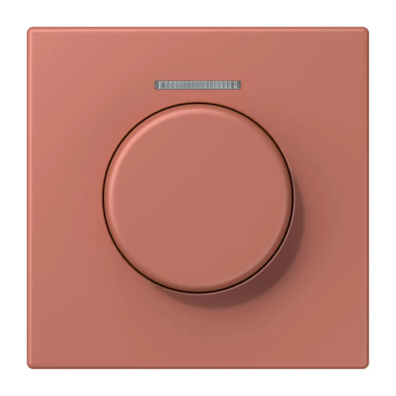Jung Abdeckung mit Lichtleiter für KNX Drehsensor, Serie LS, terre sienne brique LC1940KO5236
