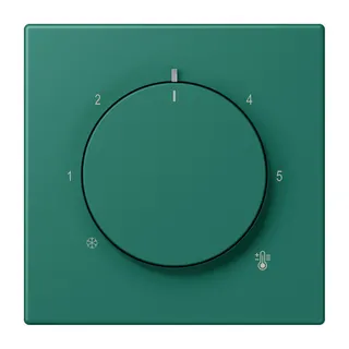 Jung Abdeckung für Raumtemperaturregler-Einsätze, Thermoplast lackiert, Serie LS, vert anglais LC1749BF216
