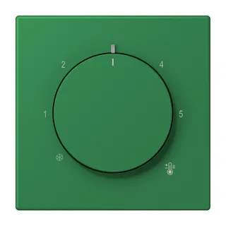 Jung Abdeckung für Raumtemperaturregler-Einsätze, Thermoplast lackiert, Serie LS, vert foncé LC1749BF219