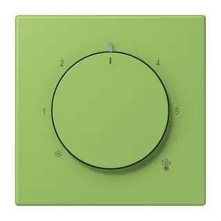 Jung Abdeckung für Raumtemperaturregler-Einsätze, Thermoplast lackiert, Serie LS, vert 31 LC1749BF220