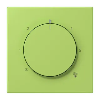 Jung Abdeckung für Raumtemperaturregler-Einsätze, Thermoplast lackiert, Serie LS, vert clair LC1749BF221