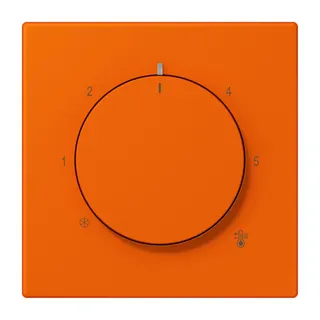 Jung Abdeckung für Raumtemperaturregler-Einsätze, Thermoplast lackiert, Serie LS, orange LC1749BF224