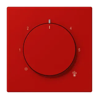 Jung Abdeckung für Raumtemperaturregler-Einsätze, Thermoplast lackiert, Serie LS, rouge vermillon 31 LC1749BF227