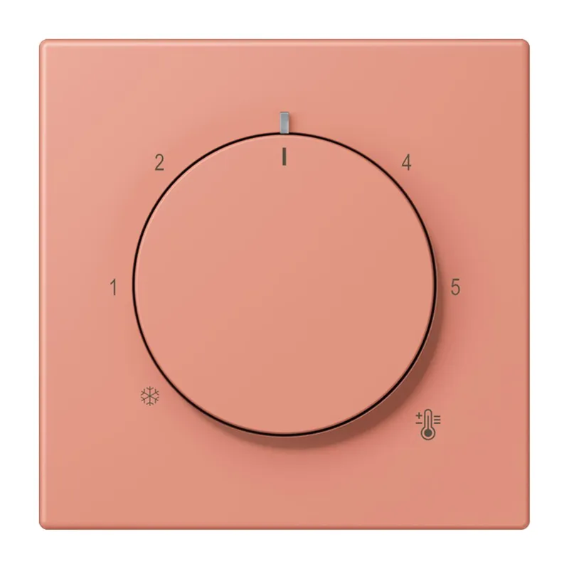 Jung Abdeckung für Raumtemperaturregler-Einsätze, Thermoplast lackiert, Serie LS, l'ocre rouge moyen LC1749BF233