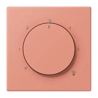 Jung Abdeckung für Raumtemperaturregler-Einsätze, Thermoplast lackiert, Serie LS, l'ocre rouge moyen LC1749BF233