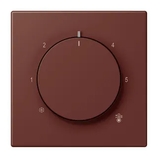 Jung Abdeckung für Raumtemperaturregler-Einsätze, Thermoplast lackiert, Serie LS, terre sienne br?lée 31 LC1749BF235