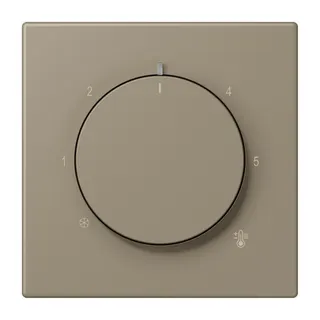 Jung Abdeckung für Raumtemperaturregler-Einsätze, Thermoplast lackiert, Serie LS, ombre naturelle moyenne LC1749BF242