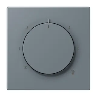 Jung Abdeckung für Raumtemperaturregler-Einsätze, Thermoplast lackiert, Serie LS, gris 59 LC1749BF251
