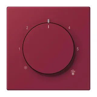 Jung Abdeckung für Raumtemperaturregler-Einsätze, Thermoplast lackiert, Serie LS, le rubis LC1749BF255