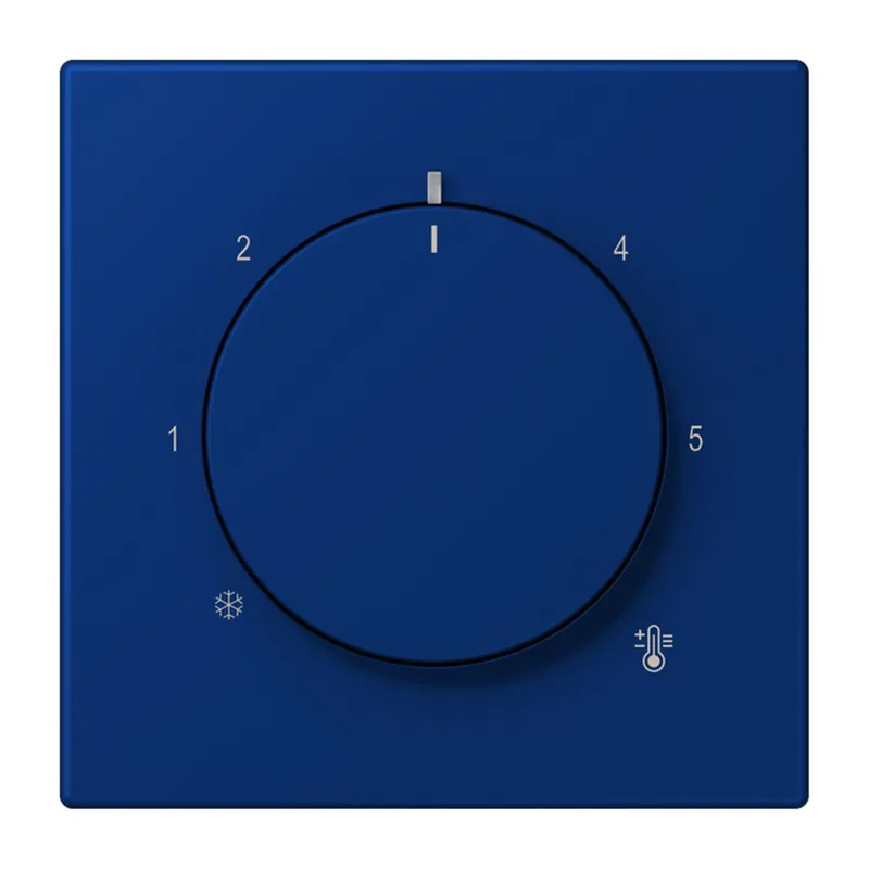 Jung Abdeckung für Raumtemperaturregler-Einsätze, Thermoplast lackiert, Serie LS, bleu outremer foncé LC1749BF261