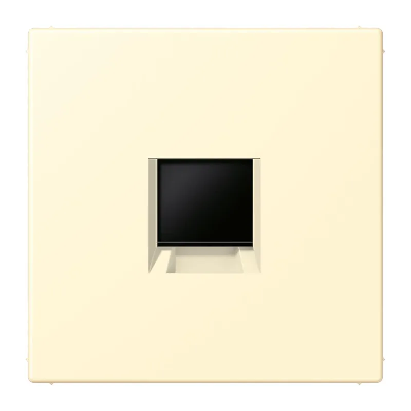 Jung Abdeckung (gerastet) für Modular-Jack-Steckbuchsen 1fach, Serie LS, blanc LC1969-1WE201