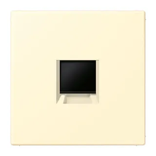 Jung Abdeckung (gerastet) für Modular-Jack-Steckbuchsen 1fach, Serie LS, blanc LC1969-1WE201