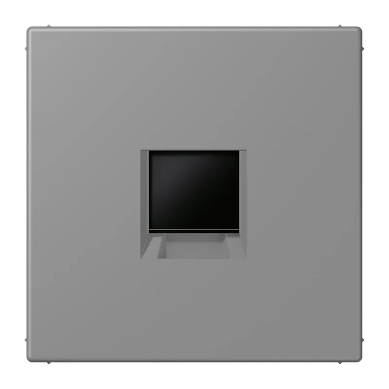 Jung Abdeckung (gerastet) für Modular-Jack-Steckbuchsen 1fach, Serie LS, gris 31 LC1969-1WE203