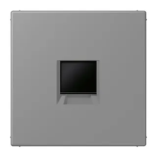 Jung Abdeckung (gerastet) für Modular-Jack-Steckbuchsen 1fach, Serie LS, gris 31 LC1969-1WE203