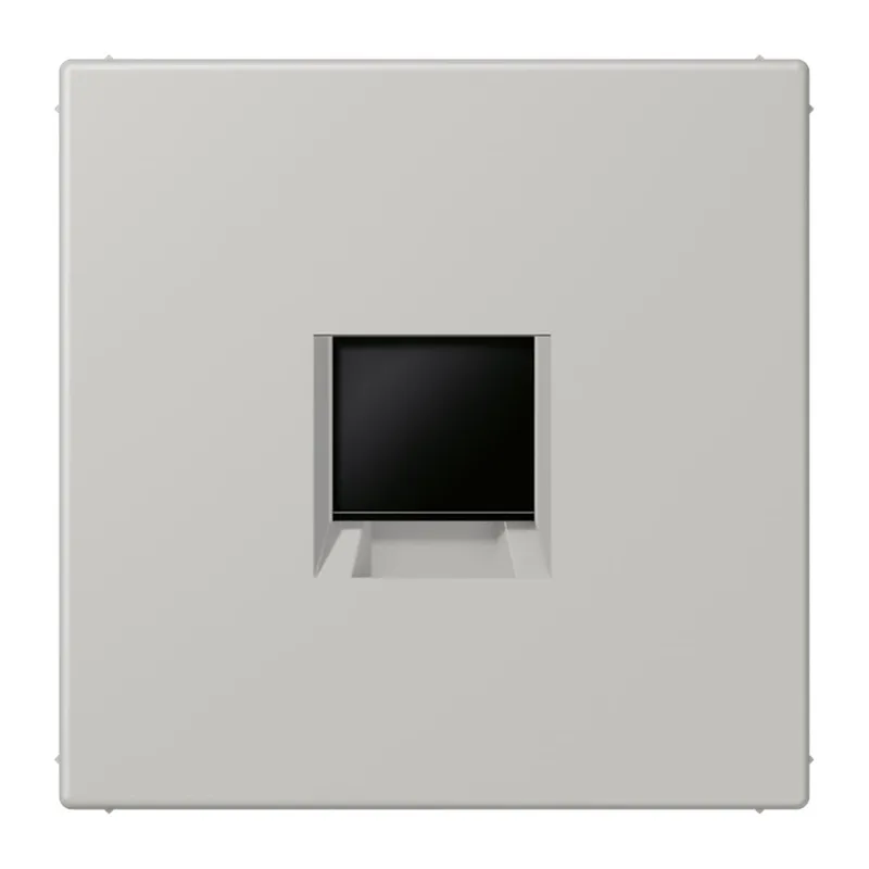 Jung Abdeckung (gerastet) für Modular-Jack-Steckbuchsen 1fach, Serie LS, gris clair 31 LC1969-1WE205