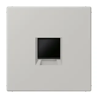 Jung Abdeckung (gerastet) für Modular-Jack-Steckbuchsen 1fach, Serie LS, gris clair 31 LC1969-1WE205