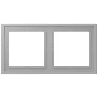 Jung Rahmen, 2-fach, LS ZERO, gris moyen LCZ982BF204