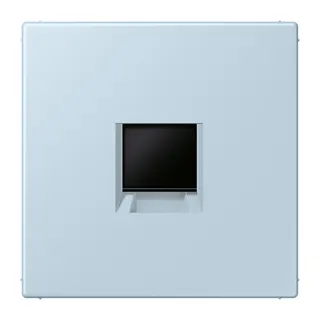 Jung Abdeckung (gerastet) für Modular-Jack-Steckbuchsen 1fach, Serie LS, outremerclair LC1969-1WE208