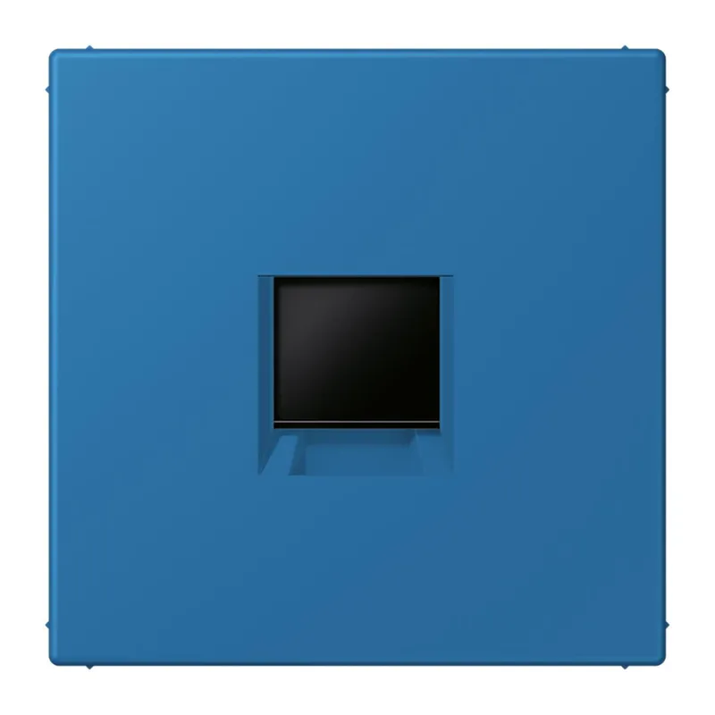 Jung Abdeckung (gerastet) für Modular-Jack-Steckbuchsen 1fach, Serie LS, bleu céruléen 31 LC1969-1WE211