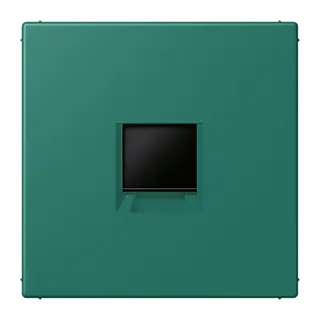 Jung Abdeckung (gerastet) für Modular-Jack-Steckbuchsen 1fach, Serie LS, vert anglais LC1969-1WE216