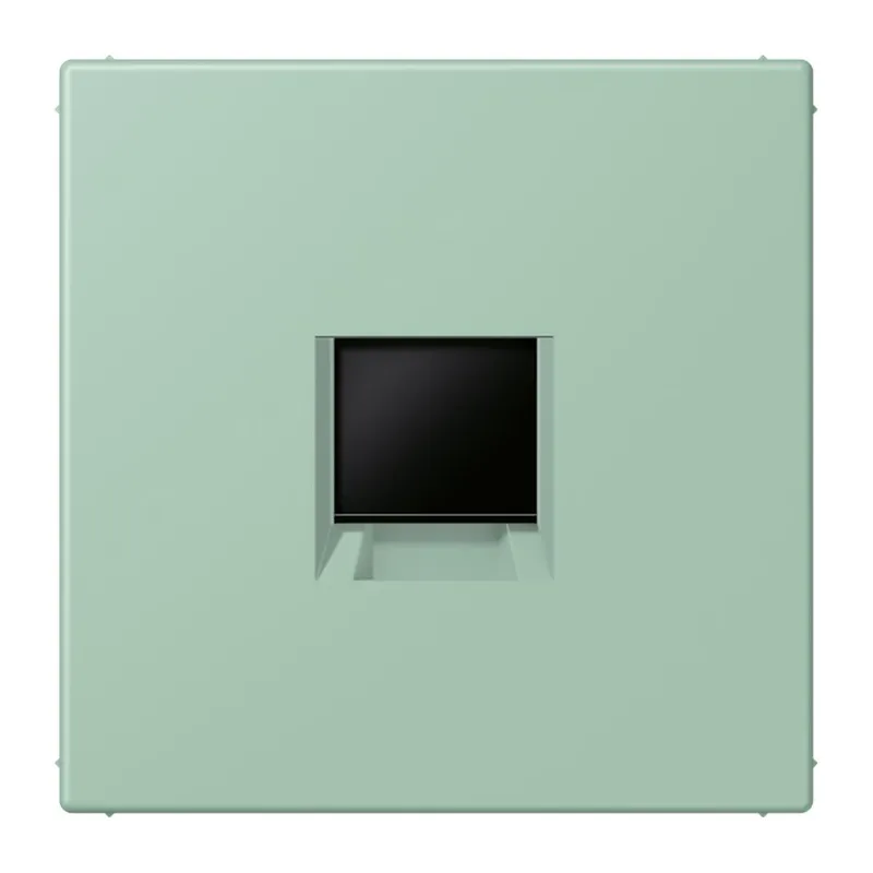 Jung Abdeckung (gerastet) für Modular-Jack-Steckbuchsen 1fach, Serie LS, vert anglais clair LC1969-1WE217