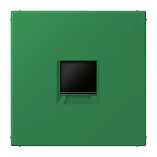 Jung Abdeckung (gerastet) für Modular-Jack-Steckbuchsen 1fach, Serie LS, vert foncé LC1969-1WE219