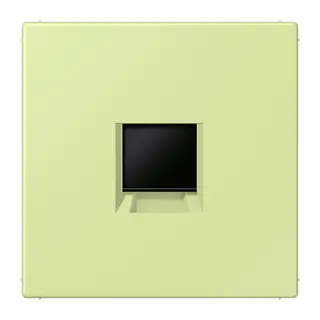 Jung Abdeckung (gerastet) für Modular-Jack-Steckbuchsen 1fach, Serie LS, vert jaune clair LC1969-1WE222