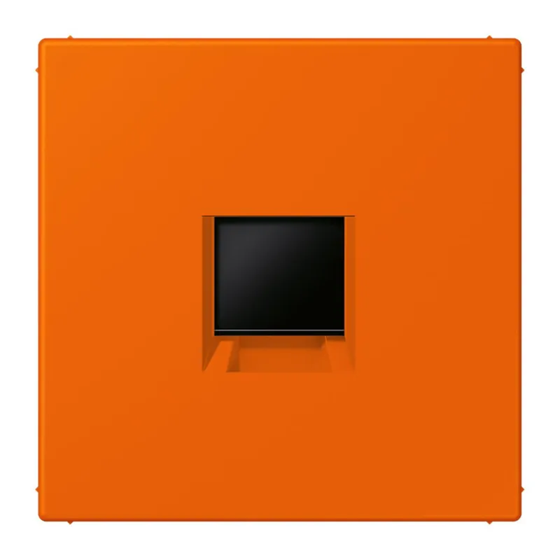 Jung Abdeckung (gerastet) für Modular-Jack-Steckbuchsen 1fach, Serie LS, orange LC1969-1WE224