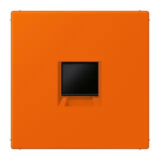 Jung Abdeckung (gerastet) für Modular-Jack-Steckbuchsen 1fach, Serie LS, orange LC1969-1WE224