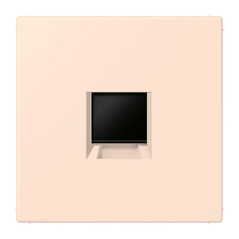 Jung Abdeckung (gerastet) für Modular-Jack-Steckbuchsen 1fach, Serie LS, orange pâle LC1969-1WE226