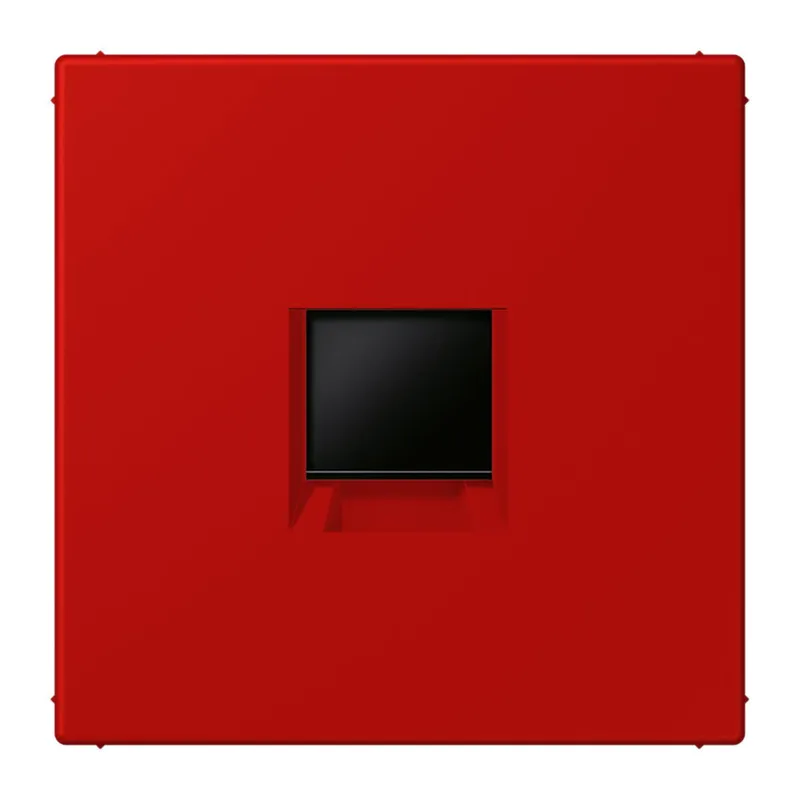 Jung Abdeckung (gerastet) für Modular-Jack-Steckbuchsen 1fach, Serie LS, rouge vermillon 31 LC1969-1WE227