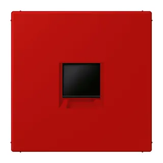 Jung Abdeckung (gerastet) für Modular-Jack-Steckbuchsen 1fach, Serie LS, rouge vermillon 31 LC1969-1WE227
