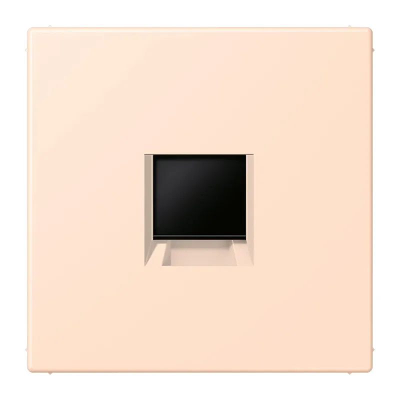 Jung Abdeckung (gerastet) für Modular-Jack-Steckbuchsen 1fach, Serie LS, rose pâle LC1969-1WE228