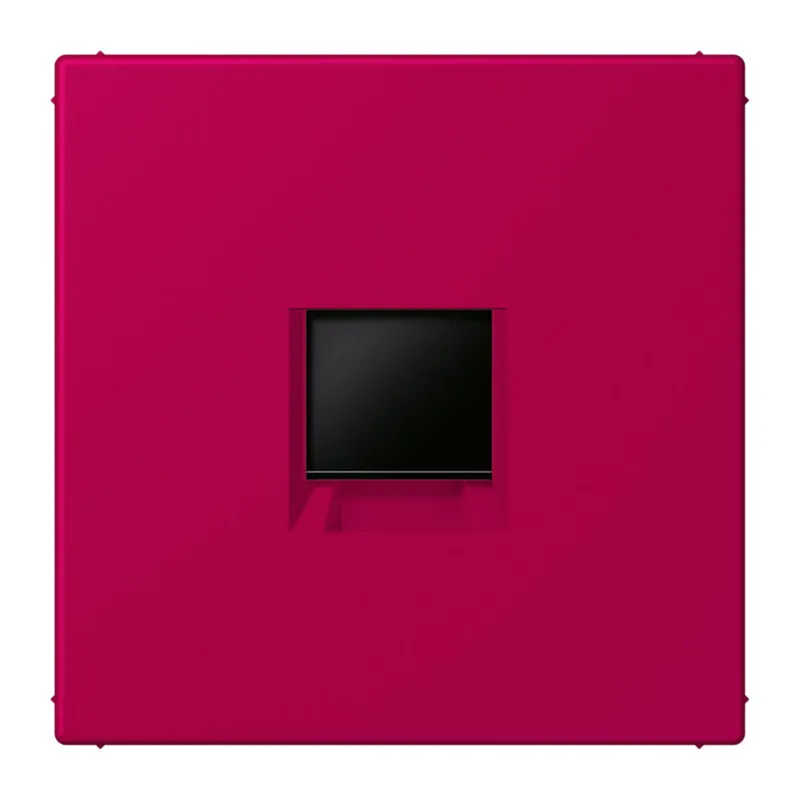 Jung Abdeckung (gerastet) für Modular-Jack-Steckbuchsen 1fach, Serie LS, rouge rubia LC1969-1WE230