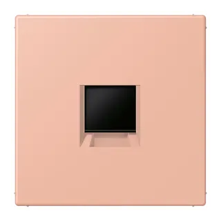 Jung Abdeckung (gerastet) für Modular-Jack-Steckbuchsen 1fach, Serie LS, rose clair LC1969-1WE231
